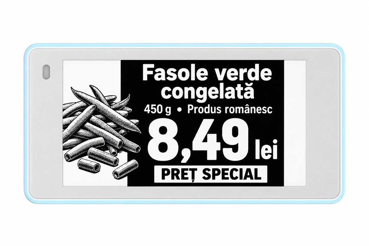Etichetă electronică pentru Fasole verde congelată
